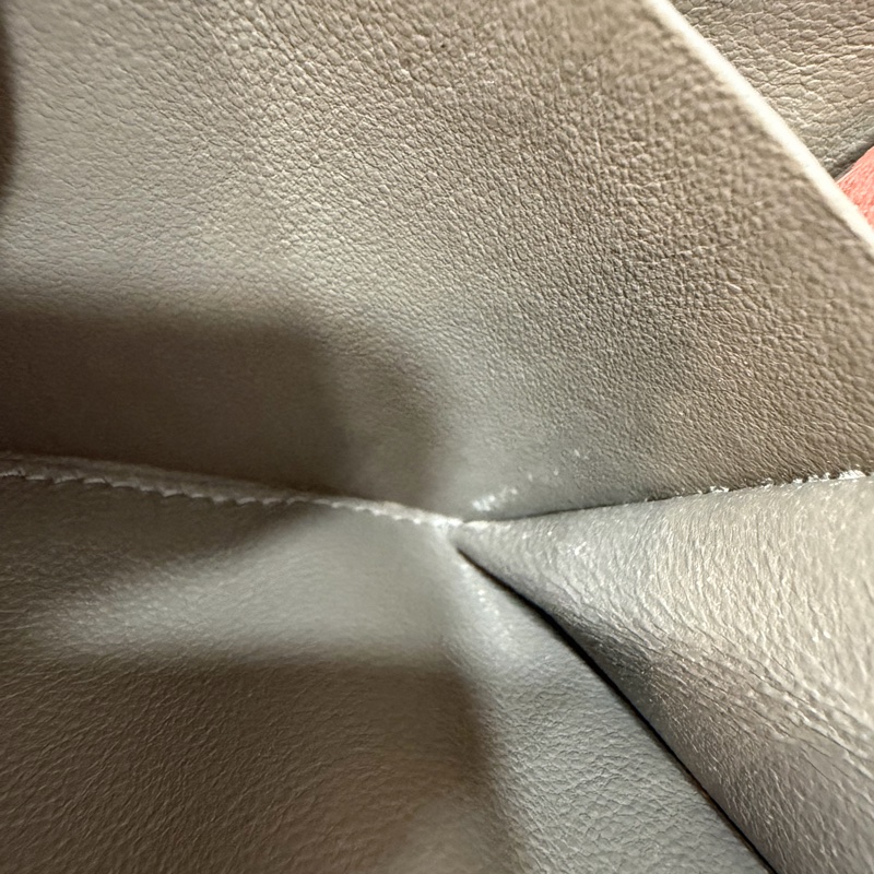 BOTTEGA VENETA BV 粉橘 編織 小羊皮 釦式 發財 長夾-49