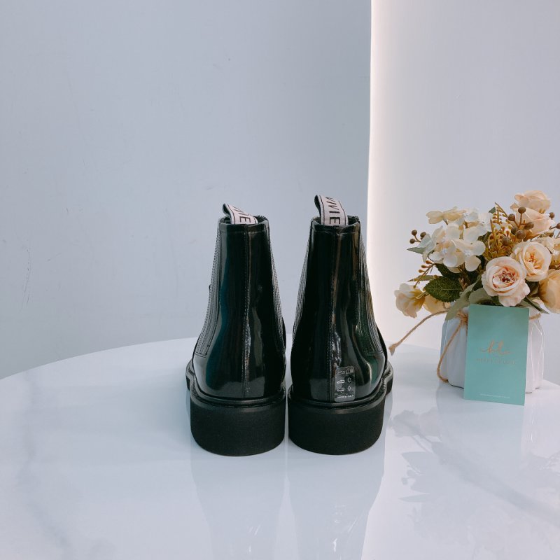 MS0610 Roger Vivier 羅傑 維維亞  皮革 切爾西靴 踝靴 黑色 金扣 Chelsea Viv' Ankle Boot Size 38 Patent Calfskin Black x GHW-2