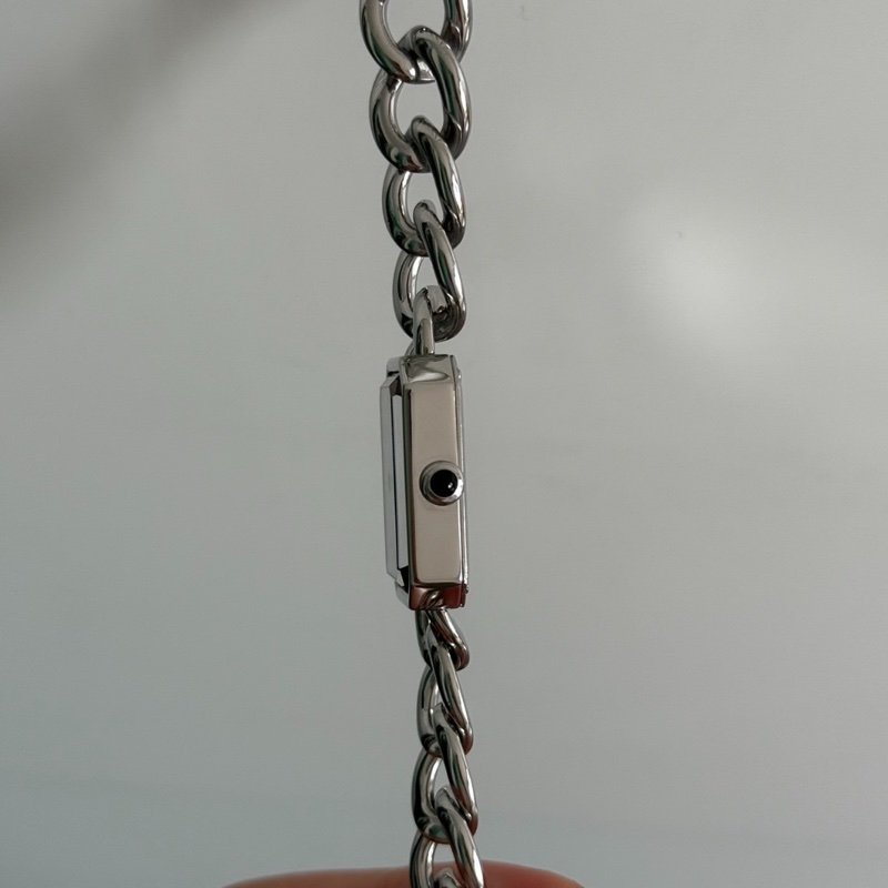 【Jennie同款😍經典保值✨全網最低價】Chanel 黑銀方糖手錶H7019 稀有S碼-6