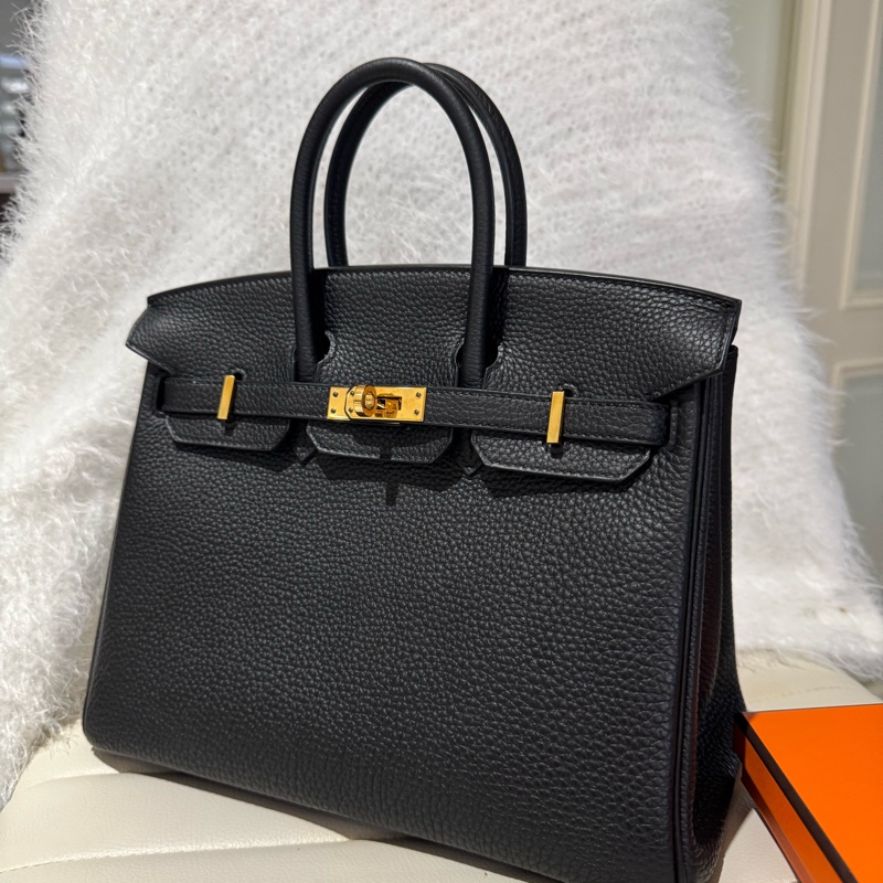 Hermes 愛馬仕 Birkin 25 鉑金包/黑色玫瑰金釦/Y刻/Togo皮/98新美品-2