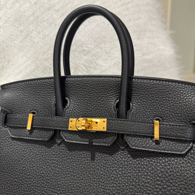 Hermes 愛馬仕 Birkin 25 鉑金包/黑色玫瑰金釦/Y刻/Togo皮/98新美品-3
