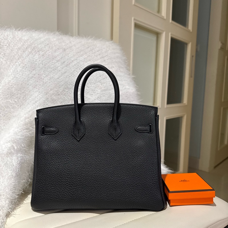 Hermes 愛馬仕 Birkin 25 鉑金包/黑色玫瑰金釦/Y刻/Togo皮/98新美品-5