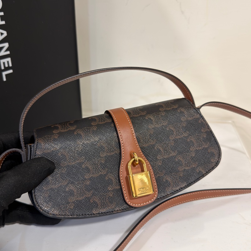 🈶購證 #99新閒置 Celine鎖頭腋下包 Lisa同款🔥-9