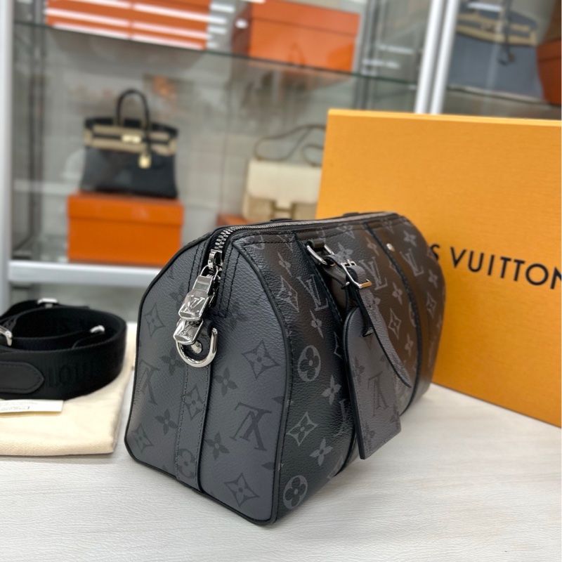 【99新】 LV 黑老花city keepall 27 斜挎包-2