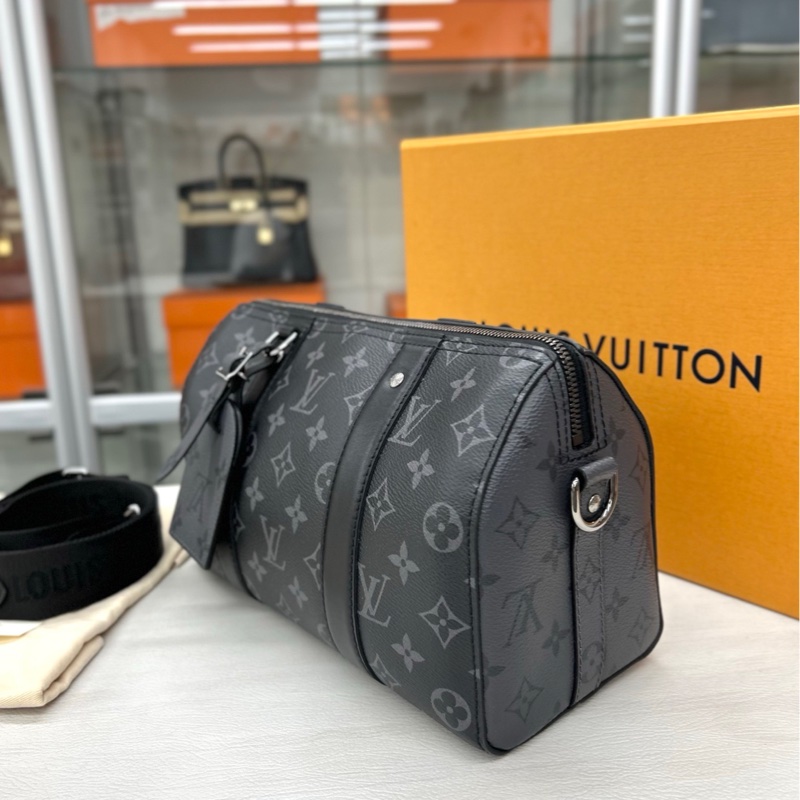 【99新】 LV 黑老花city keepall 27 斜挎包-3