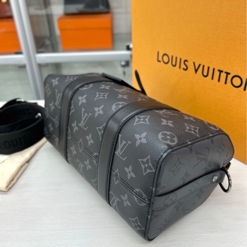 【99新】 LV 黑老花city keepall 27 斜挎包-7