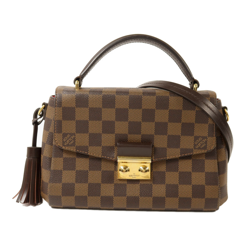 LOUIS VUITTON Damier Croisette金扣手挽肩背兩用袋-0