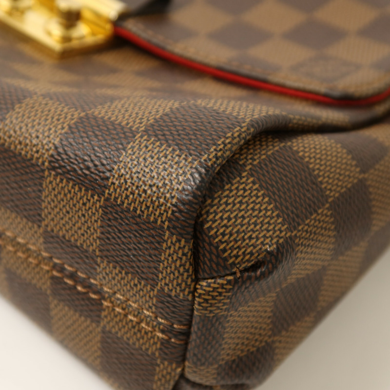 LOUIS VUITTON Damier Croisette金扣手挽肩背兩用袋-9