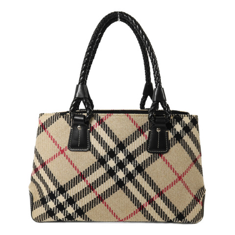 BURBERRY 羊毛Tote Bag銀扣手挽袋