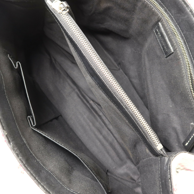 BURBERRY 羊毛Tote Bag銀扣手挽袋-4