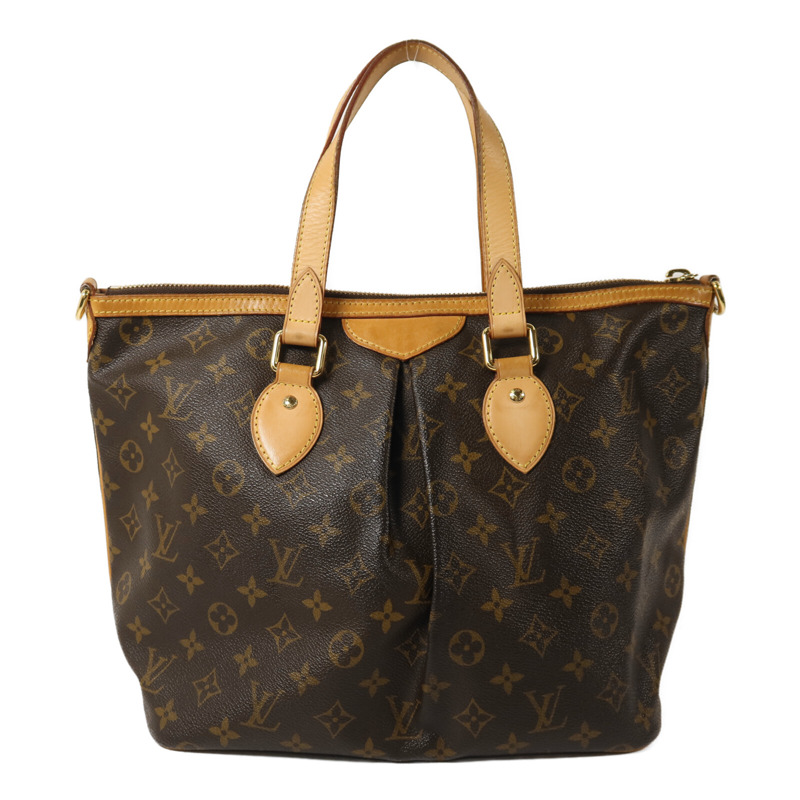 LOUIS VUITTON Monogram Palermo PM金扣手挽肩背兩用袋-1