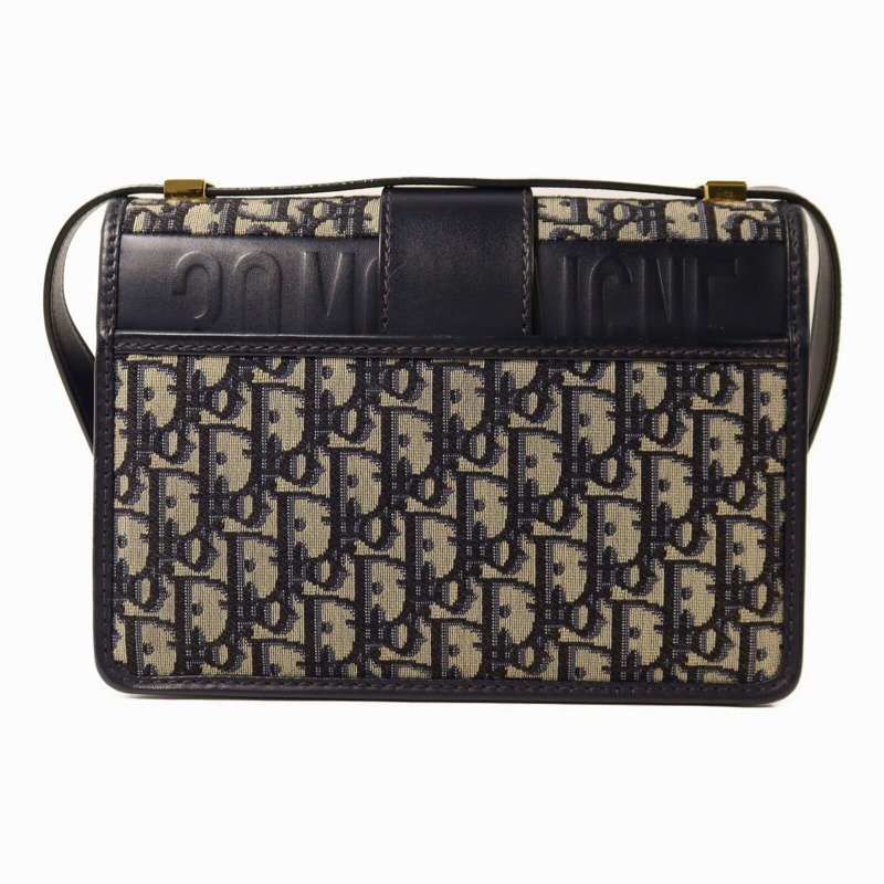 Dior 帆布Montaigne 30金扣肩背袋-1