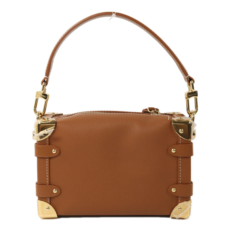 LOUIS VUITTON 牛皮皮革Side Trunk PM金扣手挽肩背兩用袋-1