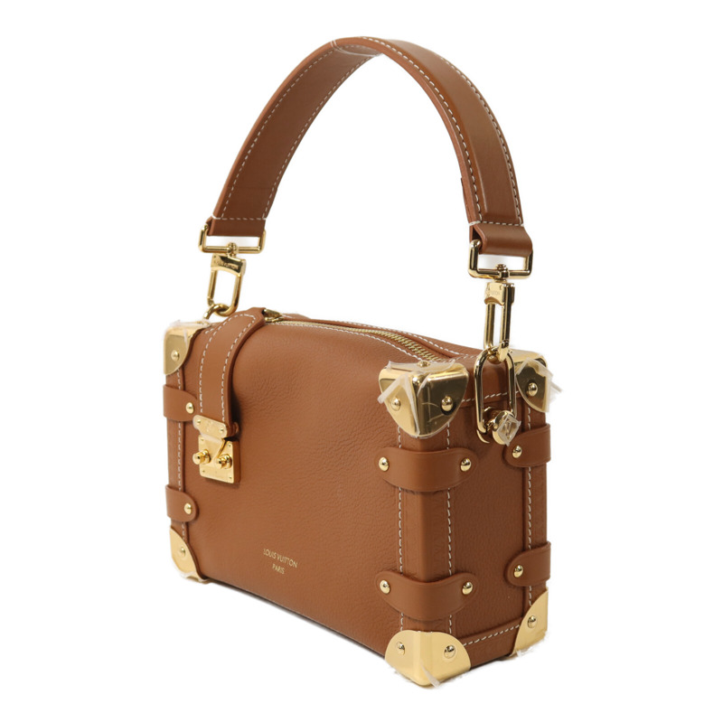 LOUIS VUITTON 牛皮皮革Side Trunk PM金扣手挽肩背兩用袋-2