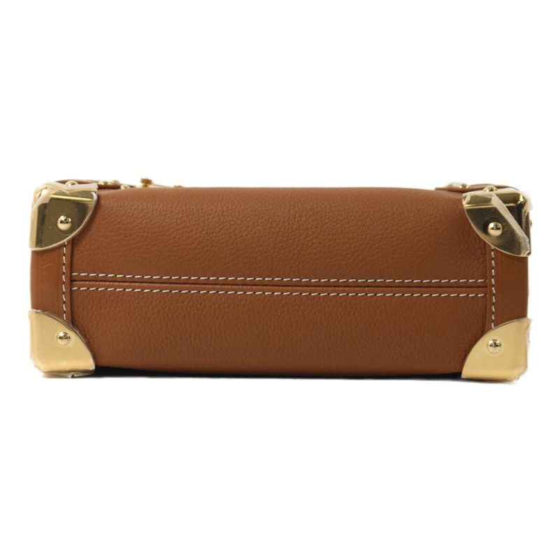 LOUIS VUITTON 牛皮皮革Side Trunk PM金扣手挽肩背兩用袋-3