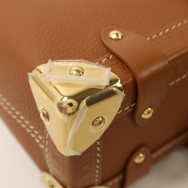 LOUIS VUITTON 牛皮皮革Side Trunk PM金扣手挽肩背兩用袋-13