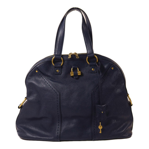 SAINT LAURENT 牛皮皮革Muse金扣手挽袋