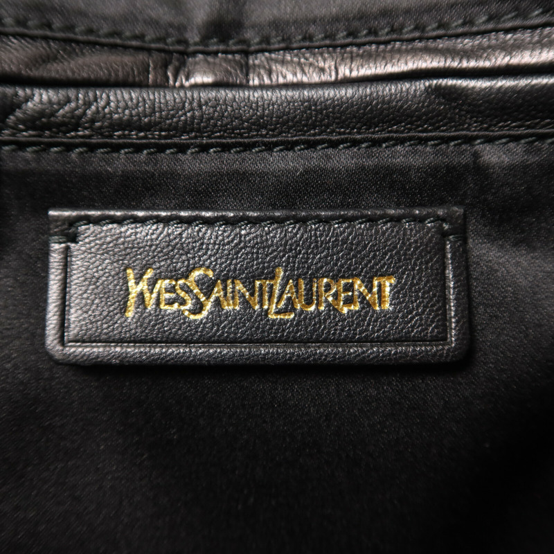 SAINT LAURENT 牛皮皮革Muse金扣手挽袋-5