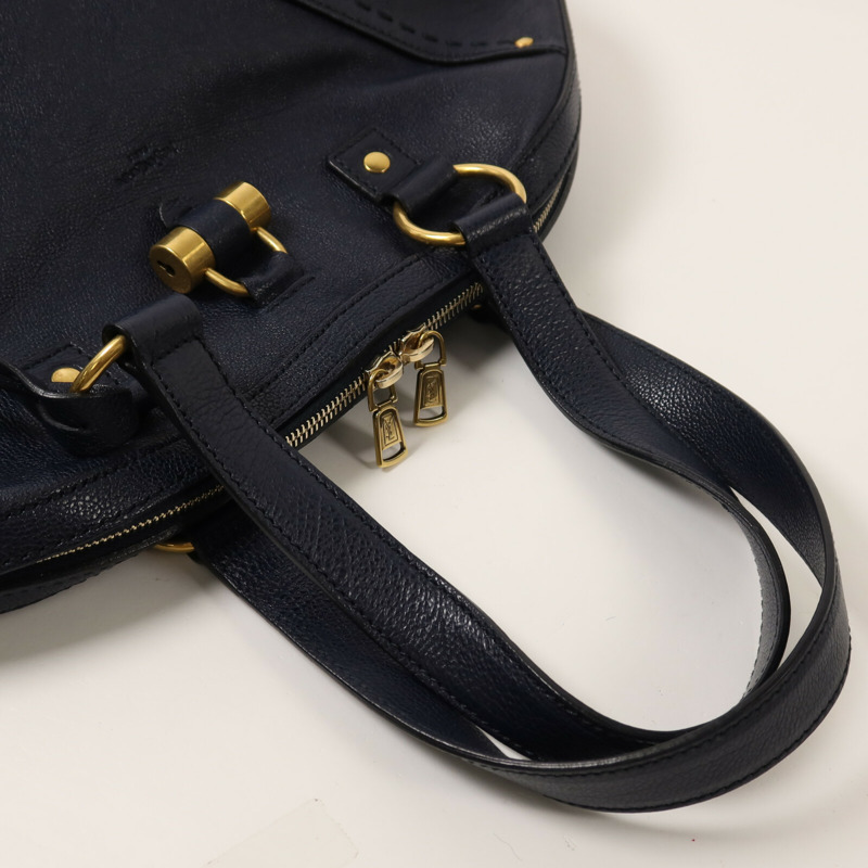 SAINT LAURENT 牛皮皮革Muse金扣手挽袋-7