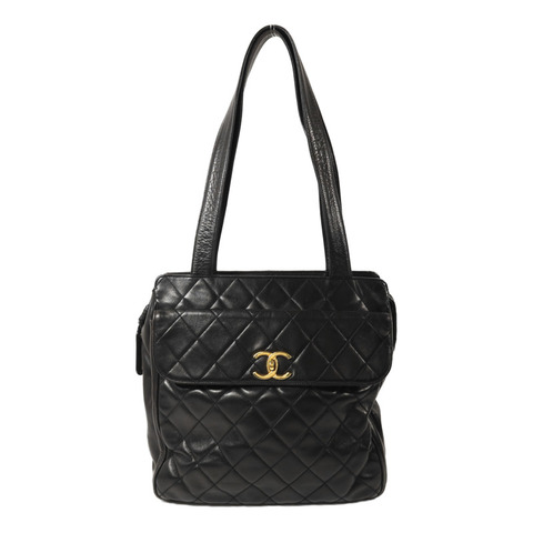 CHANEL 牛皮皮革Shoulder Bag金扣肩背袋