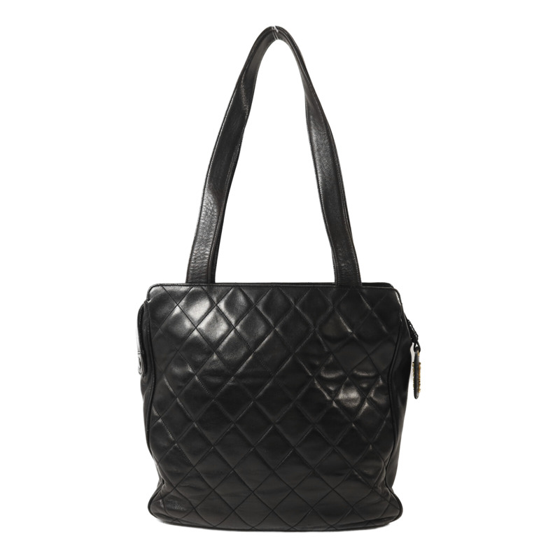 CHANEL 牛皮皮革Shoulder Bag金扣肩背袋-1