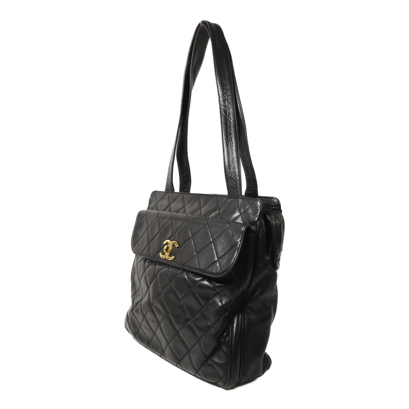 CHANEL 牛皮皮革Shoulder Bag金扣肩背袋-2