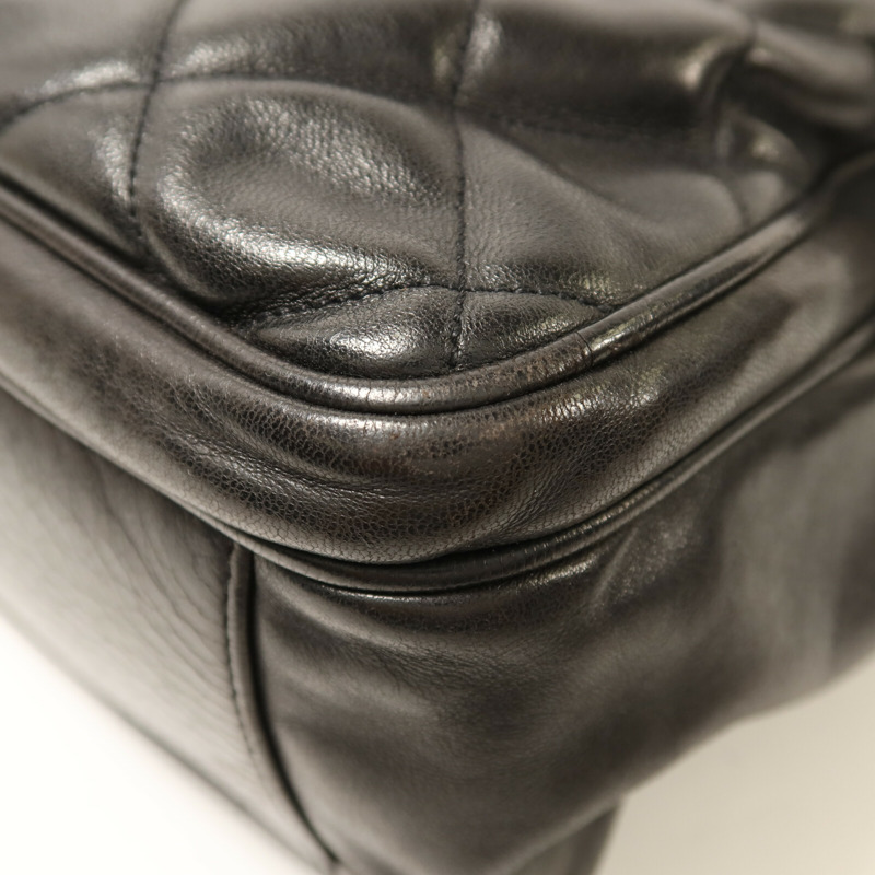 CHANEL 牛皮皮革Shoulder Bag金扣肩背袋-12