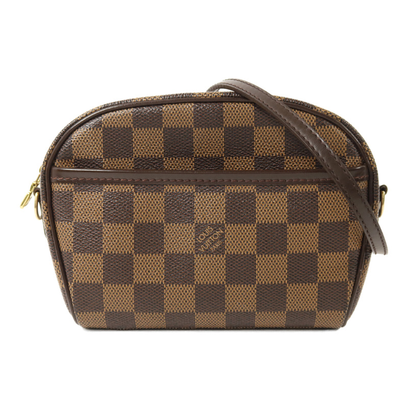 LOUIS VUITTON Damier Pochette Ipanema金扣肩背袋-0
