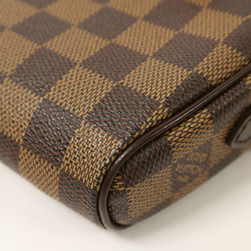 LOUIS VUITTON Damier Pochette Ipanema金扣肩背袋-12