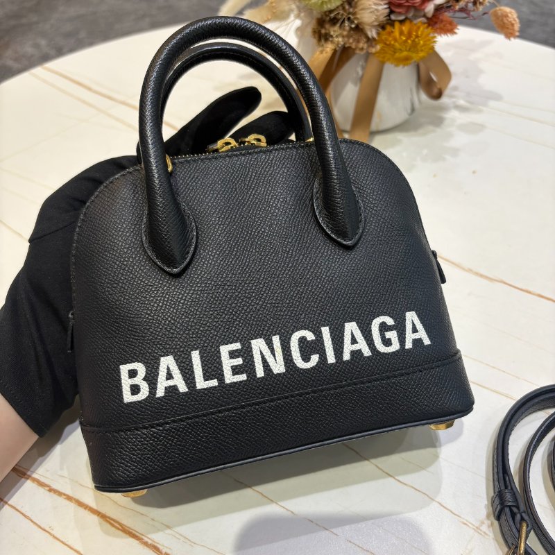 *SHIHNA名牌精品* Balenciaga XXS 壓紋小牛皮 手提/斜背貝殼包-1