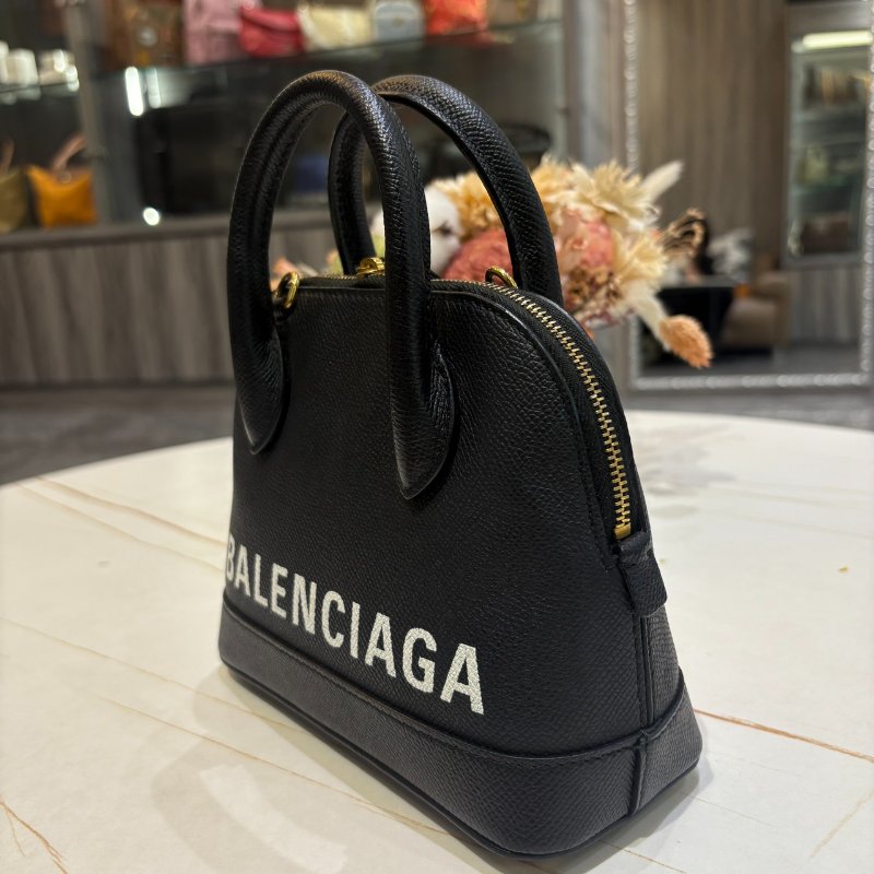 *SHIHNA名牌精品* Balenciaga XXS 壓紋小牛皮 手提/斜背貝殼包-3