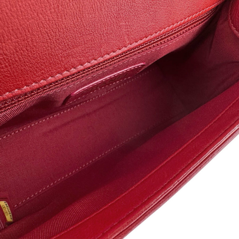 香奈兒 (Chanel) CHANEL 單肩包 Click Label 皮革紅色金色女士免運費 z9084-4