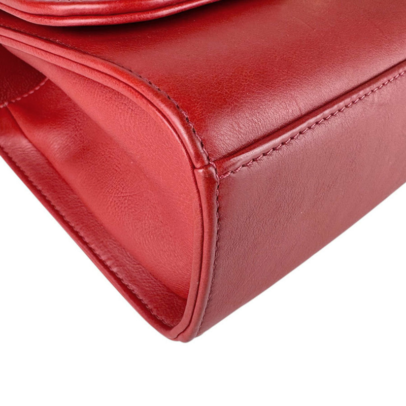 香奈兒 (Chanel) CHANEL 單肩包 Click Label 皮革紅色金色女士免運費 z9084-7