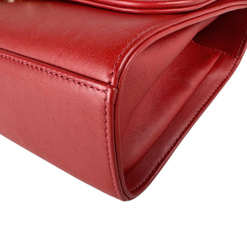 香奈兒 (Chanel) CHANEL 單肩包 Click Label 皮革紅色金色女士免運費 z9084-8