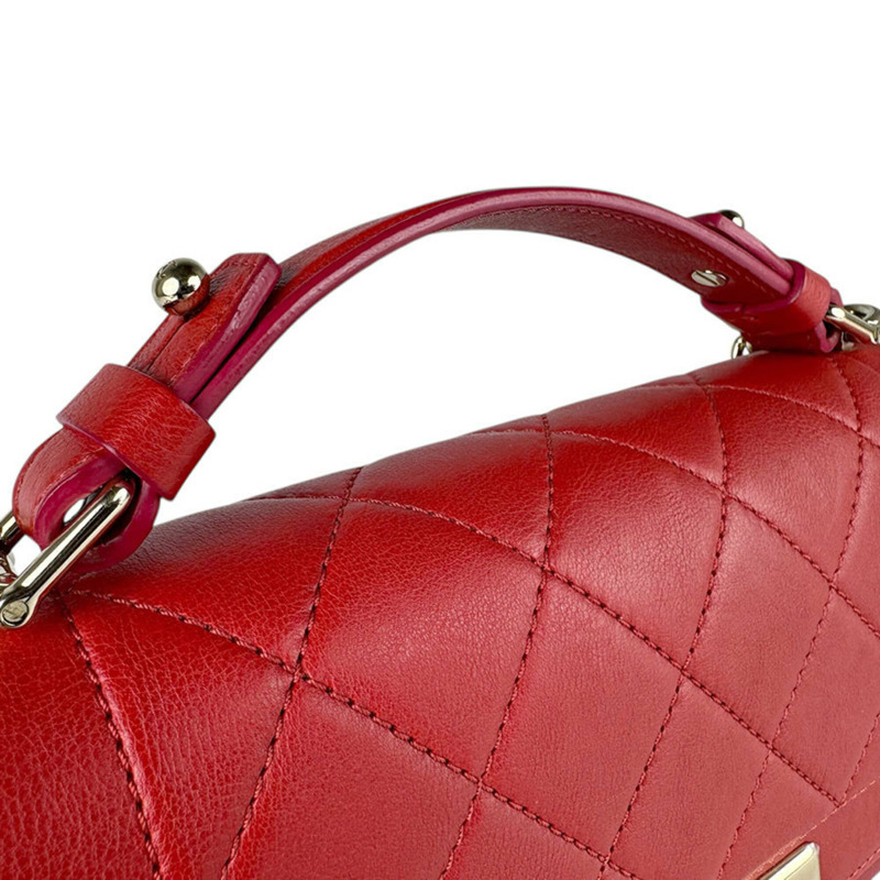 香奈兒 (Chanel) CHANEL 單肩包 Click Label 皮革紅色金色女士免運費 z9084-9