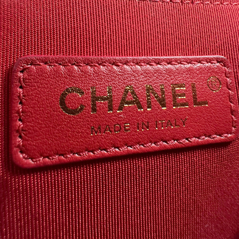 香奈兒 (Chanel) CHANEL 單肩包 Click Label 皮革紅色金色女士免運費 z9084-11