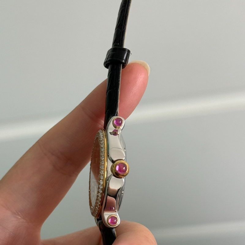 蕭邦 Chopard HAPPY DIAMONDS快樂鑽系列 後鑽圈鑲鑽 女士腕表 32.5 mm-5