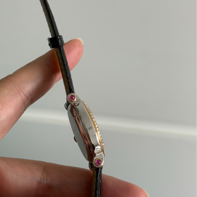 蕭邦 Chopard HAPPY DIAMONDS快樂鑽系列 後鑽圈鑲鑽 女士腕表 32.5 mm-6