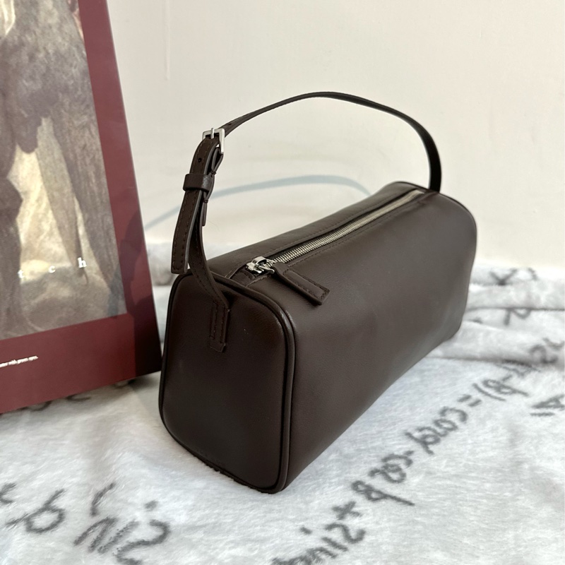 【全🆕】THE ROW 90's 小羊皮 手提包 烏木棕-1