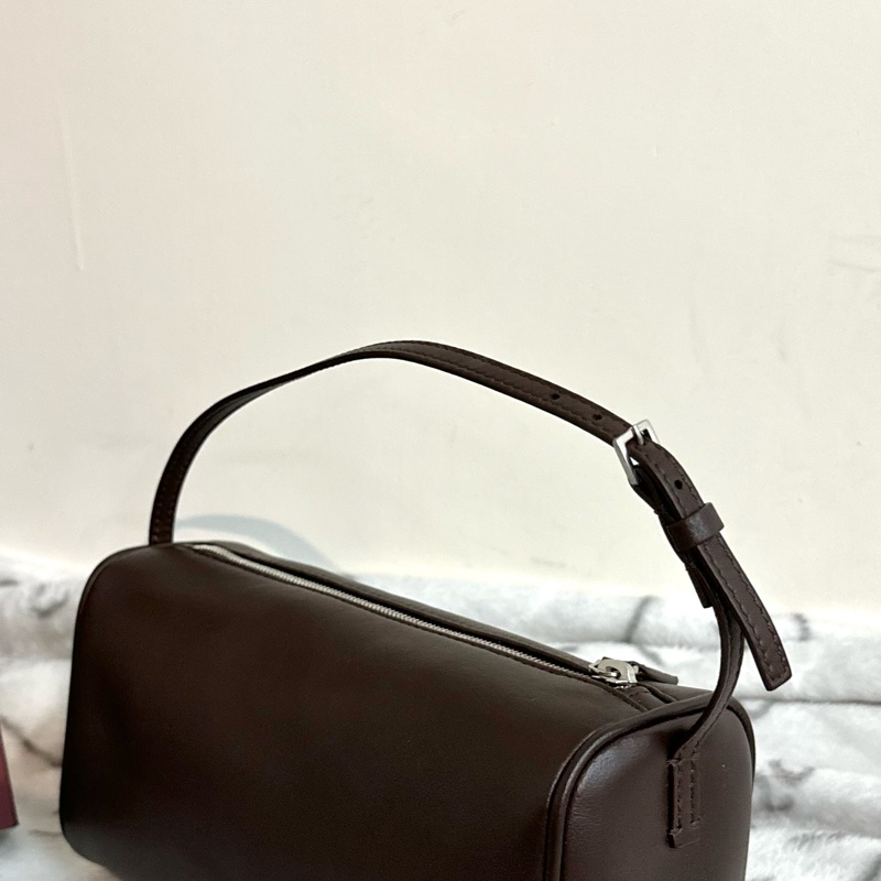 【全🆕】THE ROW 90's 小羊皮 手提包 烏木棕-2