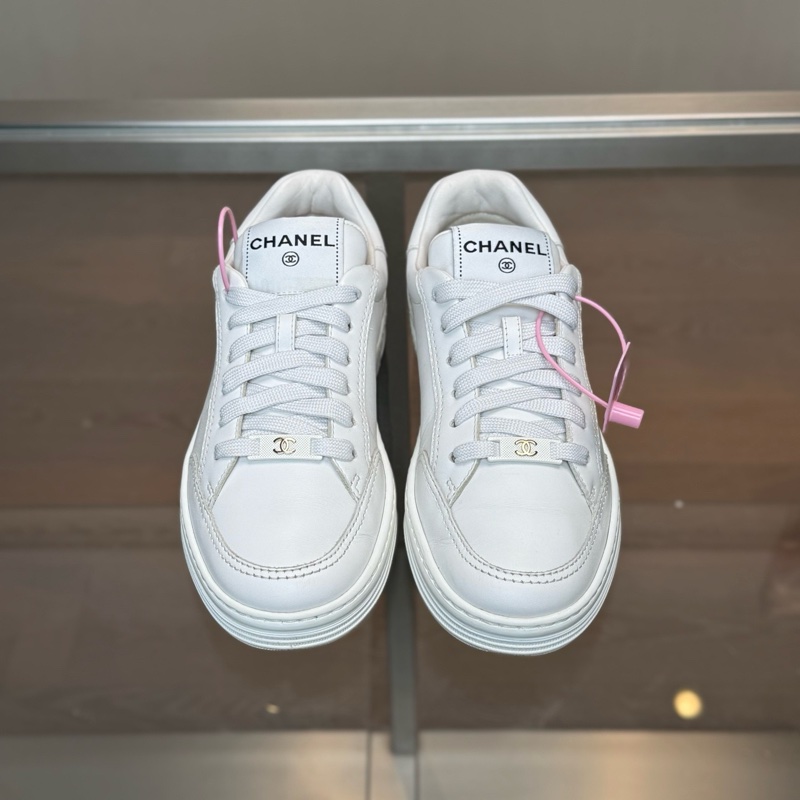 CHANEL香奈兒 白金字母Logo板鞋 35.5 碼-1