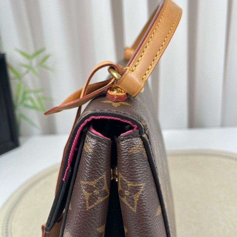 sh zym LV路易威登 Cluny克魯尼BB 老花手提包 經典老花圖案 配可拆卸寬肩帶 手提單肩都可以 容量實用 日常百搭-11