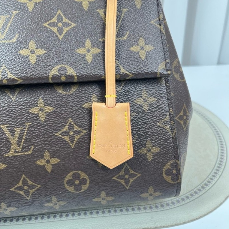 sh zym LV路易威登 Cluny克魯尼BB 老花手提包 經典老花圖案 配可拆卸寬肩帶 手提單肩都可以 容量實用 日常百搭-12