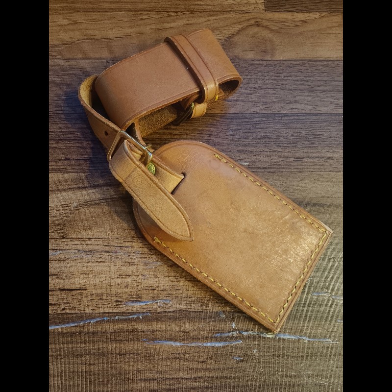 日本帶回絕版中古LV旅行包包皮革吊牌,絕版品難免有歲月痕跡,完美主義者請勿結標,謝謝KO-1