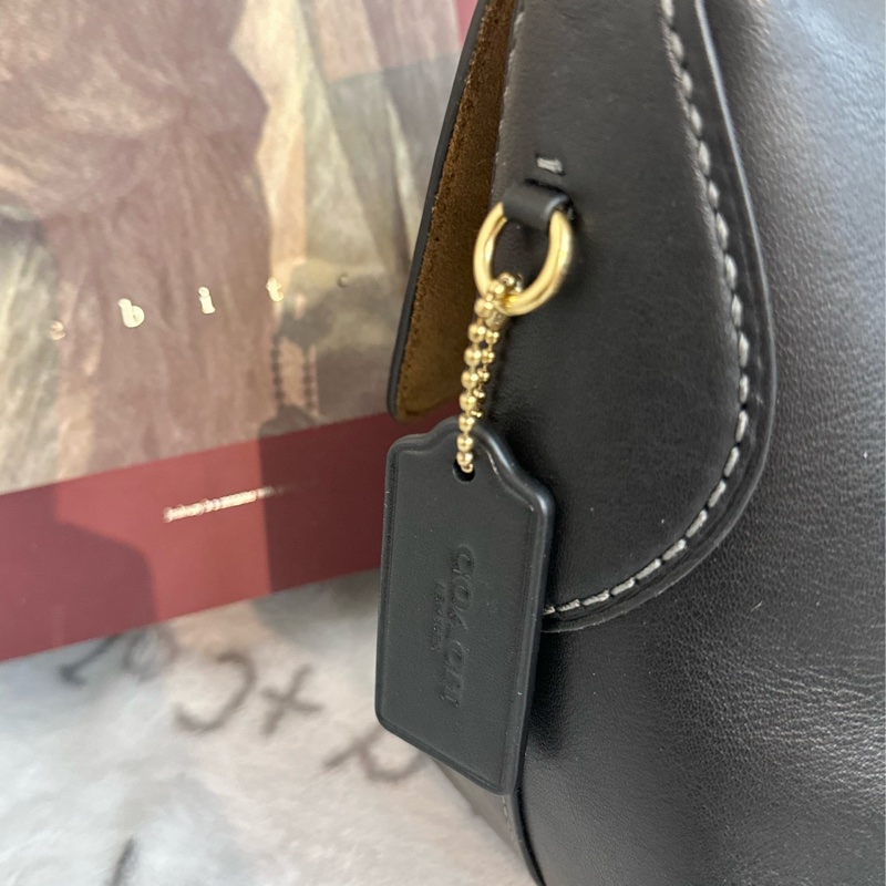 【全🆕】COACH Chelsea 30 單肩包 大號黑色-4