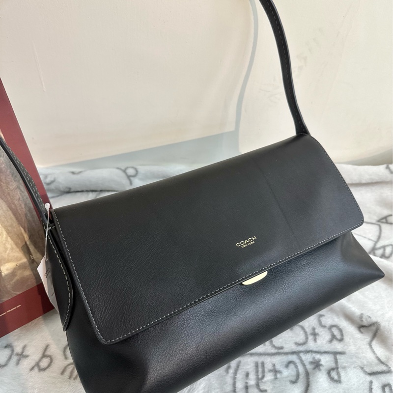 【全🆕】COACH Chelsea 30 單肩包 大號黑色-7