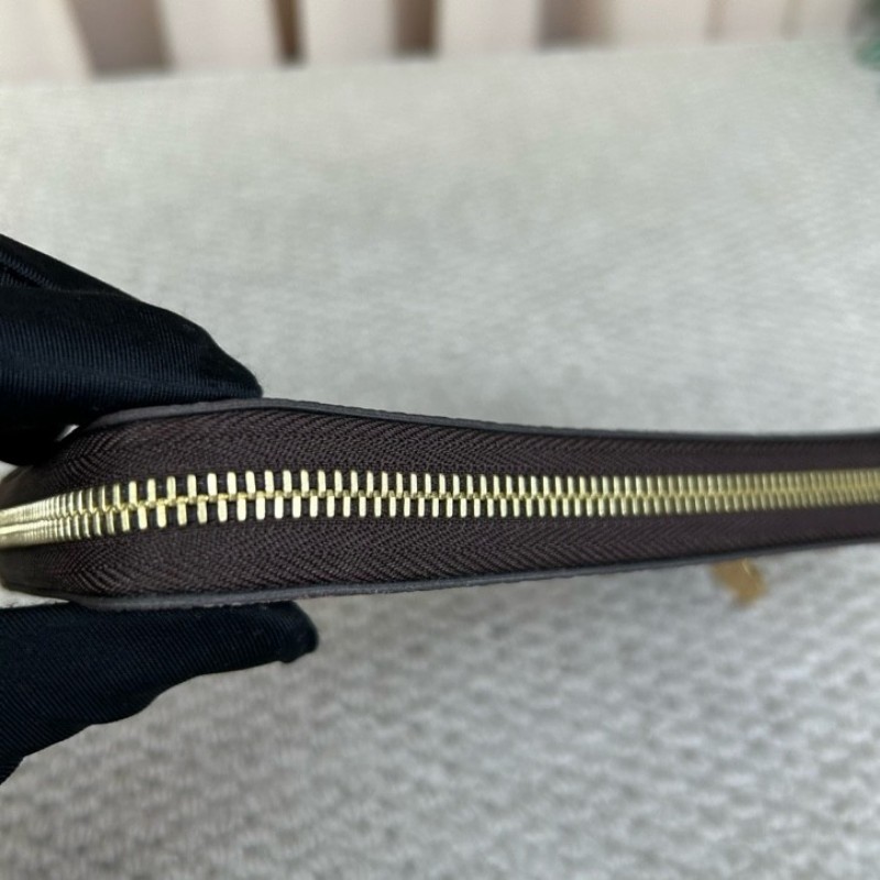 LV路易威登熱帶雨林長款錢包 金色五金 拉鏈開合 粉色內裡 卡位多 容量大 日常通勤百搭實用-17