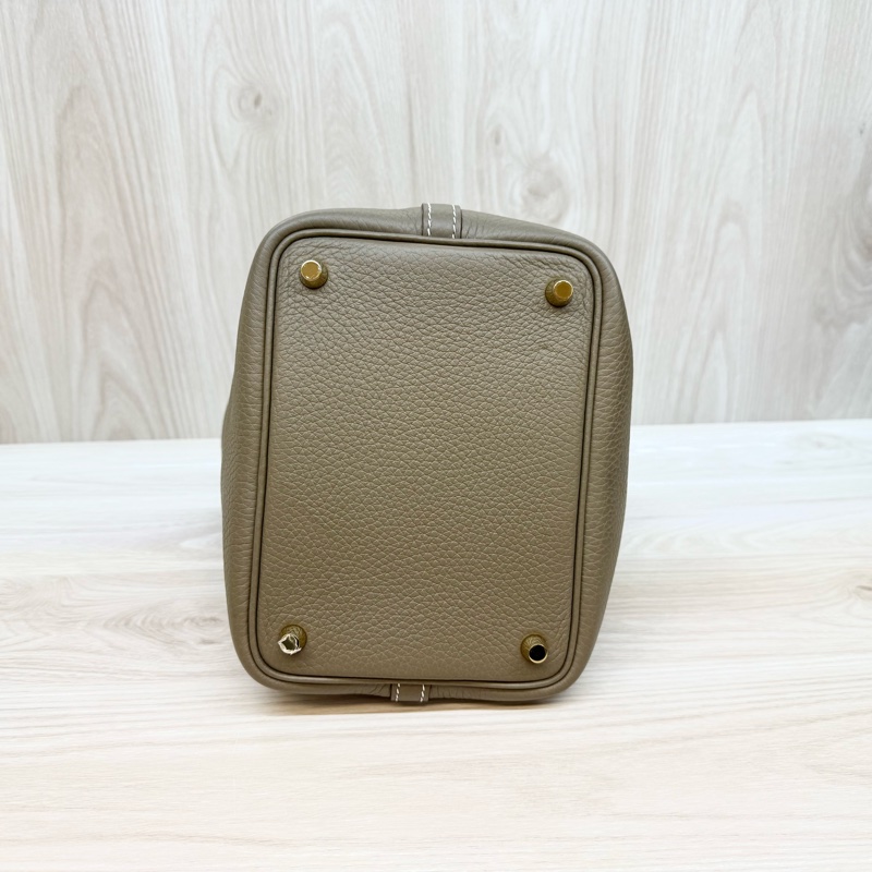 Hermes 🩶18大象灰TC皮Picotin18/W刻-5