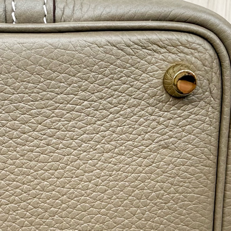 Hermes 🩶18大象灰TC皮Picotin18/W刻-13