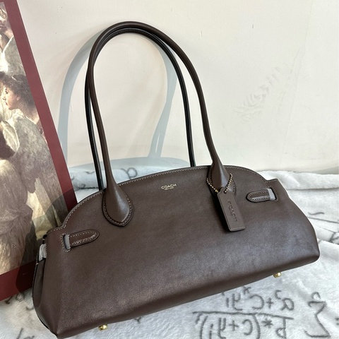 【全🆕】COACH Empire Carryall 34 手提單肩包 大號 楓木色